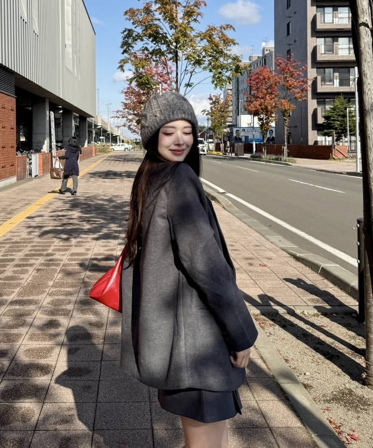 オーバーフィットジャケット CHARCOAL