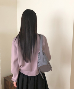 ルーズフィットニットカーディガン(14color) LILAC