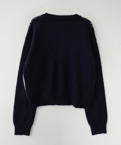 ウールアーガイルカーディガン