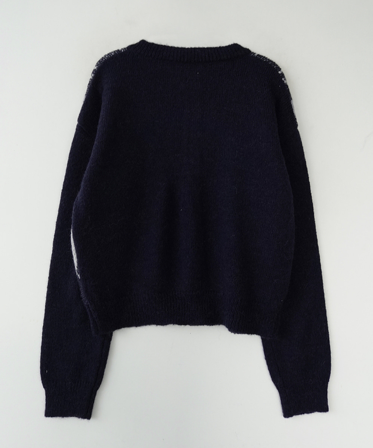 ウールアーガイルカーディガン