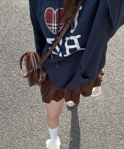 데일리 레더 숄더 크로스백 브라운