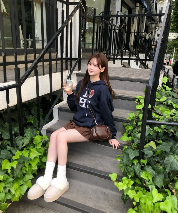 데일리 레더 숄더 크로스백 브라운