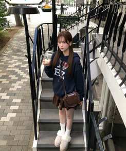 큐티 복슬 털 어그 스릴퍼 아이보리