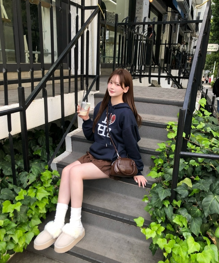 스웨이드 캉캉 프릴 미니 스커트 브라운