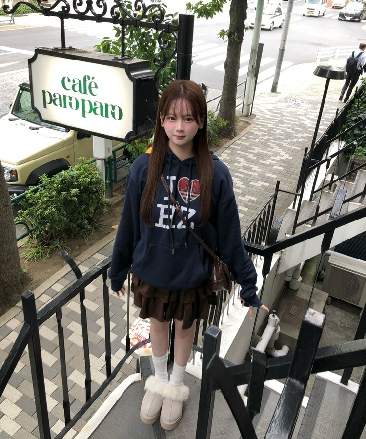 스웨이드 캉캉 프릴 미니 스커트 브라운