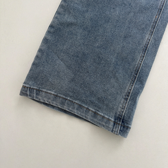 【丈別】ウォッシングセミブーツカットスパンデニムパンツ