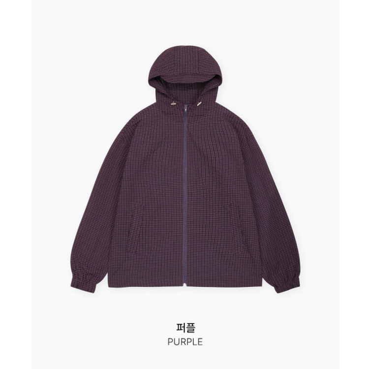 フードチェックウィンドブレーカー