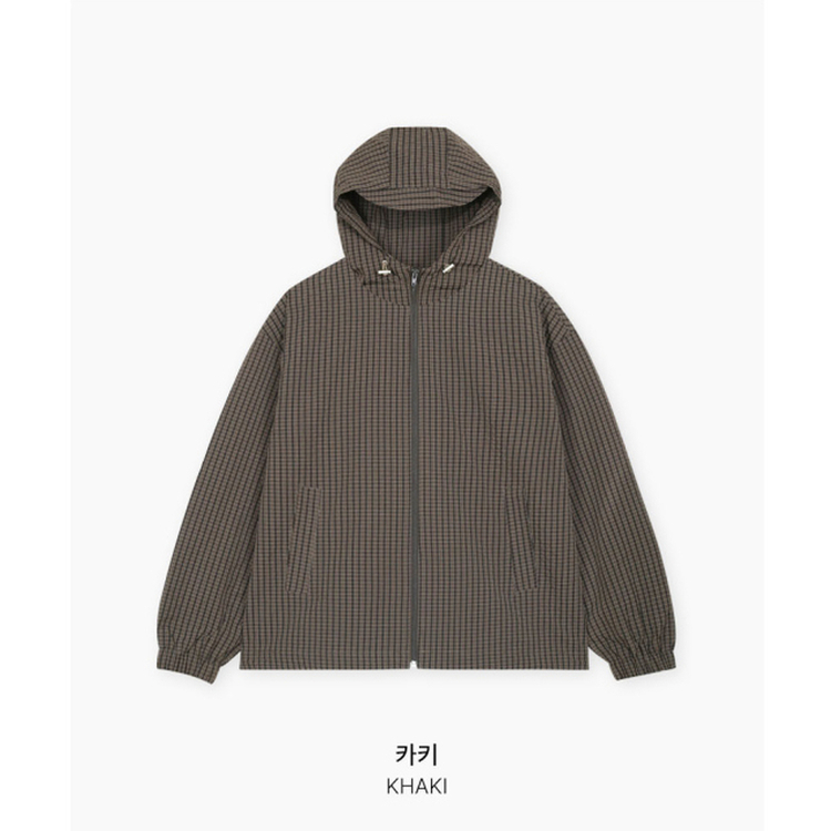 フードチェックウィンドブレーカー