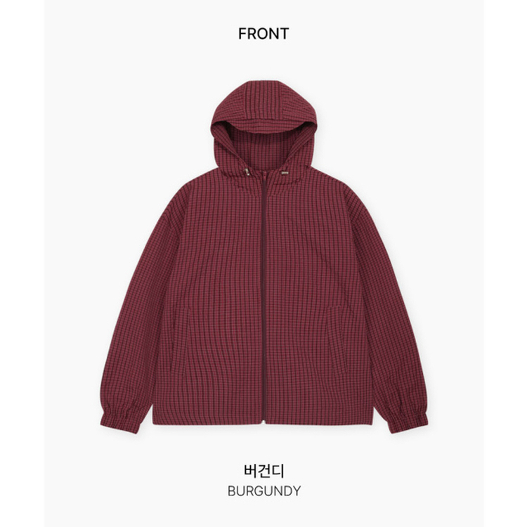 フードチェックウィンドブレーカー