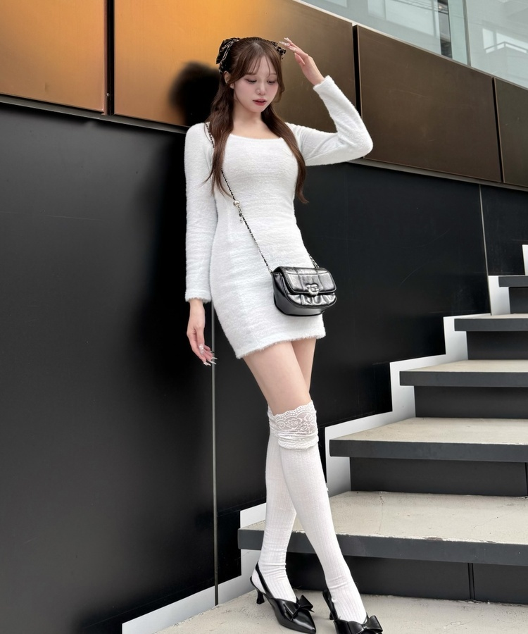 앙고라 러블리 미니 원피스 소라