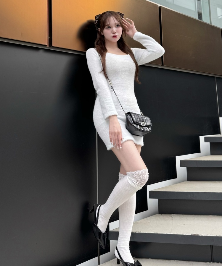 앙고라 러블리 미니 원피스 소라