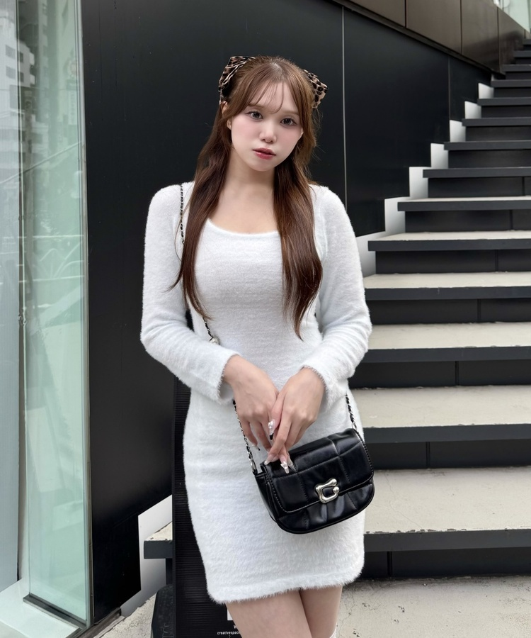 앙고라 러블리 미니 원피스 소라