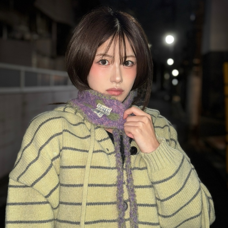 미디 단가라 후드 가디건 그린