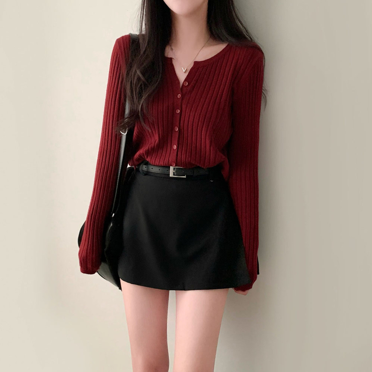 황금비율 보장팬던트 포인트 고퀄리티 A라인 스커트 치마바지 블랙