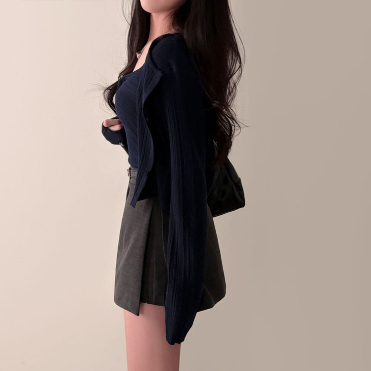 황금비율 보장팬던트 포인트 고퀄리티 A라인 스커트 치마바지 그레이