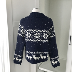 도톰 코위찬 떡볶이 버튼 노르딕 눈꽃 루돌프 카라 니트 가디건