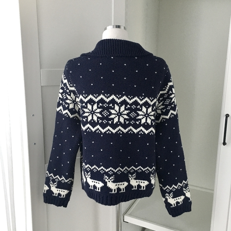 도톰 코위찬 떡볶이 버튼 노르딕 눈꽃 루돌프 카라 니트 가디건