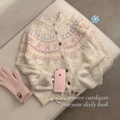 ノルディックラブリーニットカーディガン