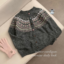 ノルディックラブリーニットカーディガン