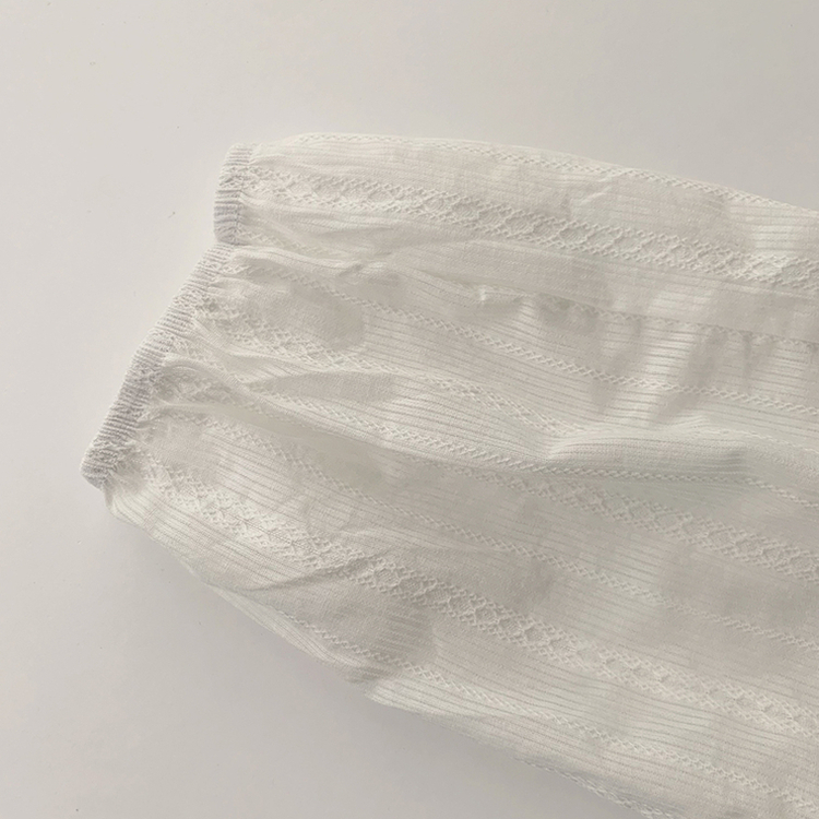 몽글 라운드 프릴 버튼 가을 긴팔 블라우스 소매 퍼프 하객룩 상의