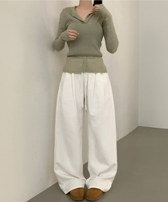 [레이어드/#느좋set]느좋 쫌쫌 짜임 그물 나시 뷔스티에 긴팔 가디건 세트 니트 카키