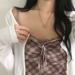 【キャミSET】チェッククロップカーディガン WHITE