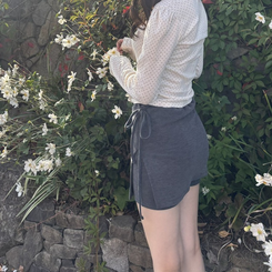 ミニスカートパンツ CHARCOAL