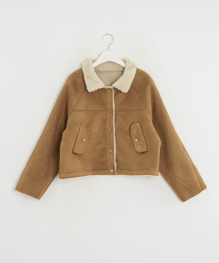 クロップボアジャケット