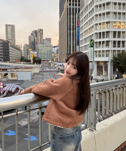 クロップボアジャケット CAMEL