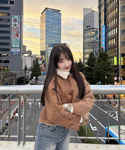 クロップボアジャケット CAMEL