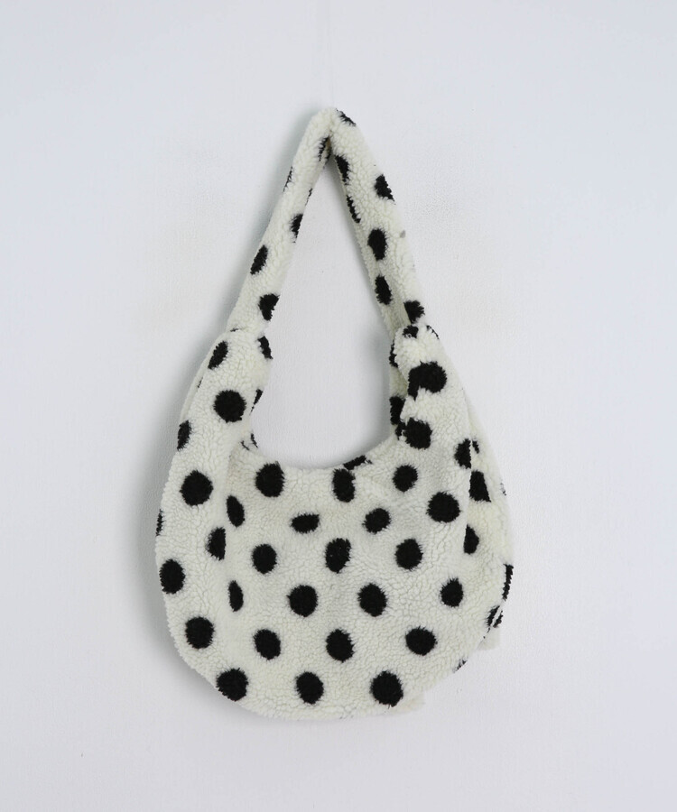 リボンドットボアバッグ