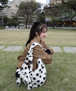 リボンドットボアバッグ IVORY