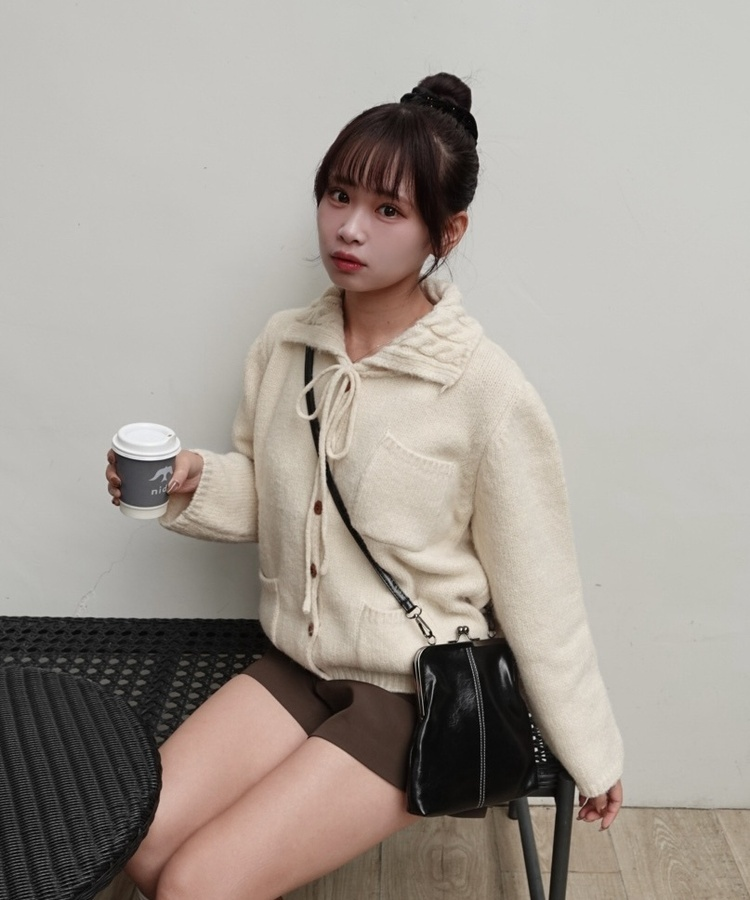 美品　sov. ビックリボンカーディガン 美品 sov. ビックリボンカーディガン ビックリボンヘム