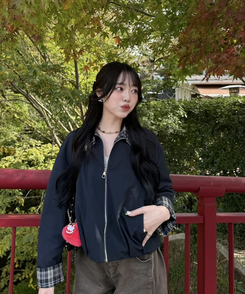 IRENE ネイビー/ブラック ジャンパー IRENE ネイビー/ブラック ジャンパー