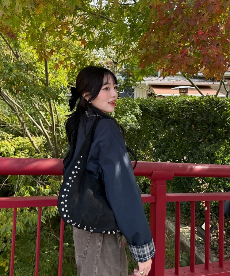 ナイロンチェックジャンパー｜ジャンパー｜韓国ファッション通販 SONA