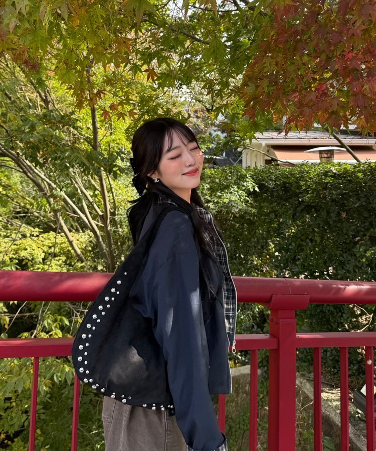 ナイロンチェックジャンパー｜ジャンパー｜韓国ファッション通販 SONA