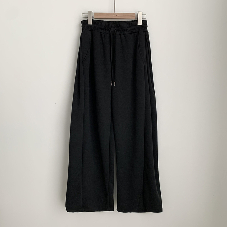 인생 트레이닝팬츠 365일 사이드핀턱 와이드 밴딩 사계절 롱팬츠