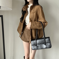 スエードストラップジャンパー BROWN