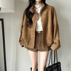 スエードストラップジャンパー BROWN