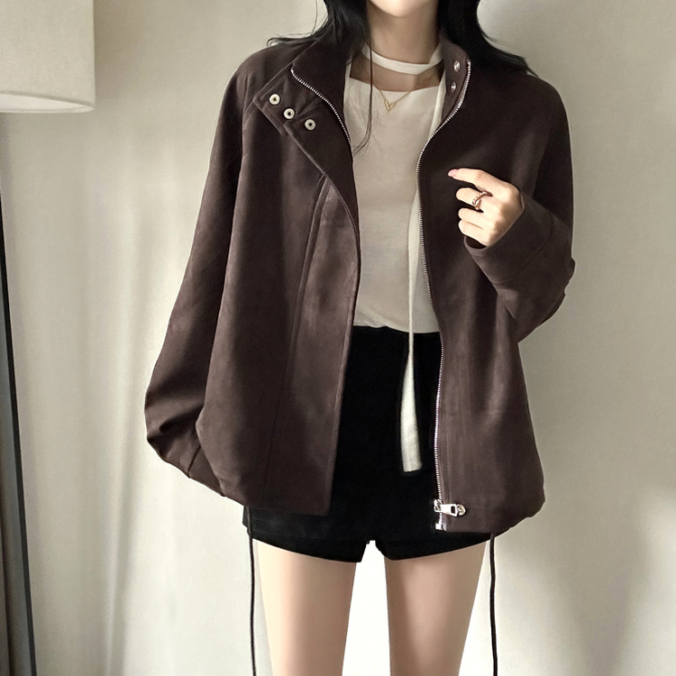 スエードストラップジャンパー CHARCOAL