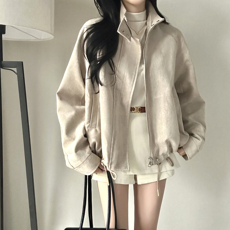 スエードストラップジャンパー LIGHT BEIGE