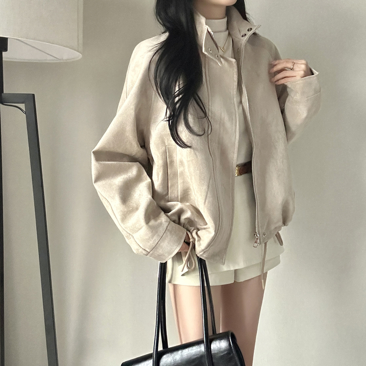 スエードストラップジャンパー LIGHT BEIGE