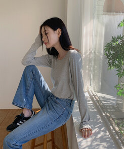 デイリーコットン半袖Ｔシャツ8色 MELANGE