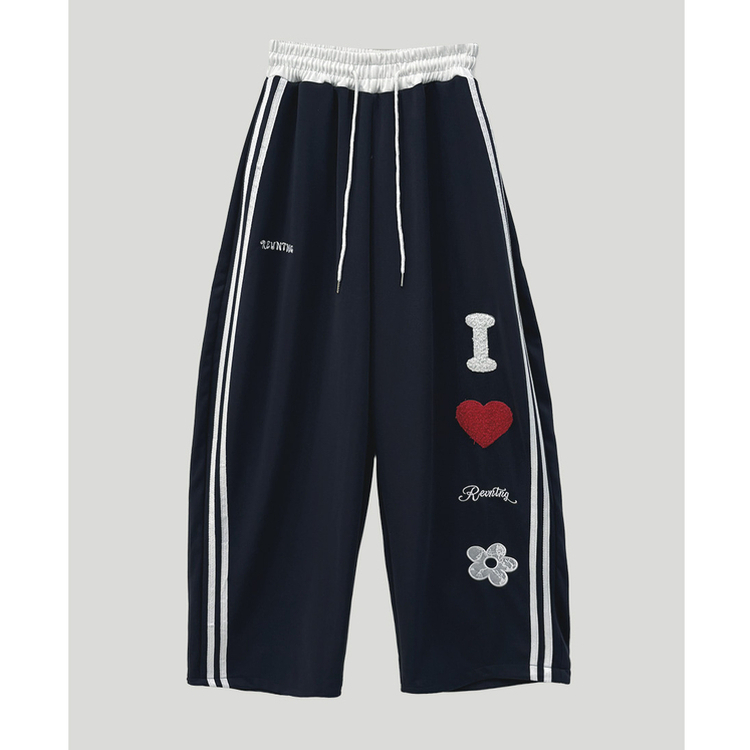 レタリングラブトレーニングワイドパンツ