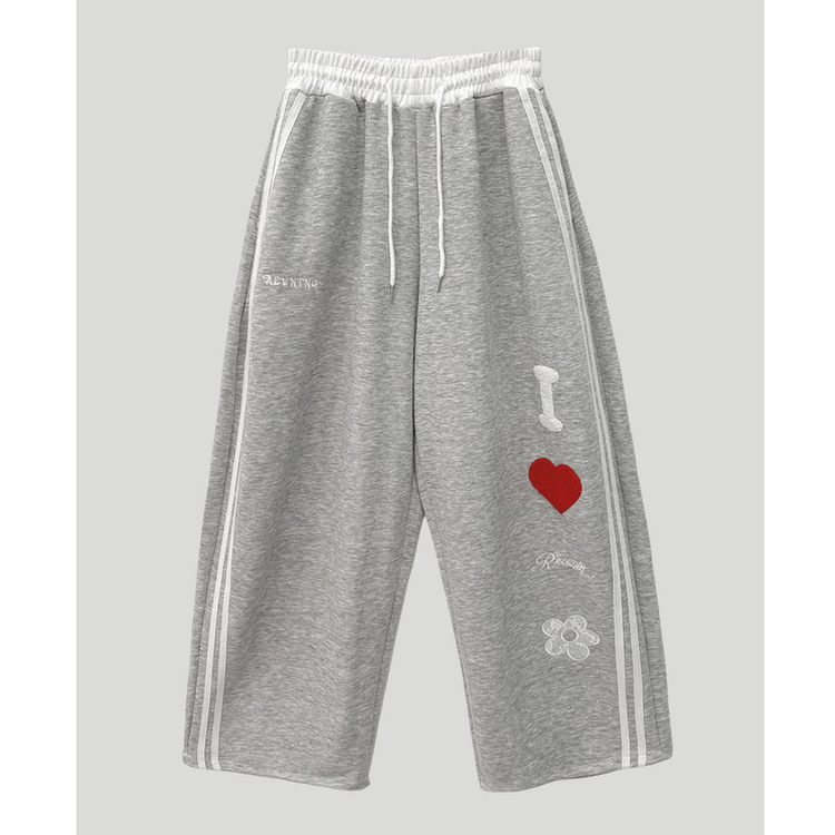 レタリングラブトレーニングワイドパンツ