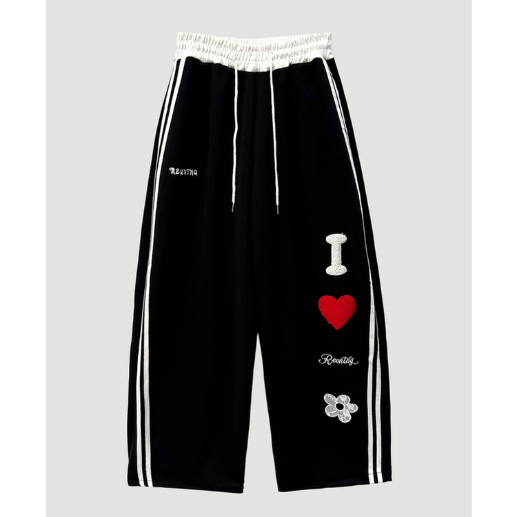 レタリングラブトレーニングワイドパンツ