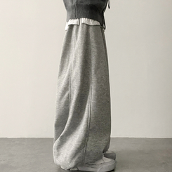 サイドスリットライントレーニングワイドパンツ(5color) GREY