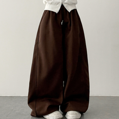 サイドスリットライントレーニングワイドパンツ(5color) BROWN