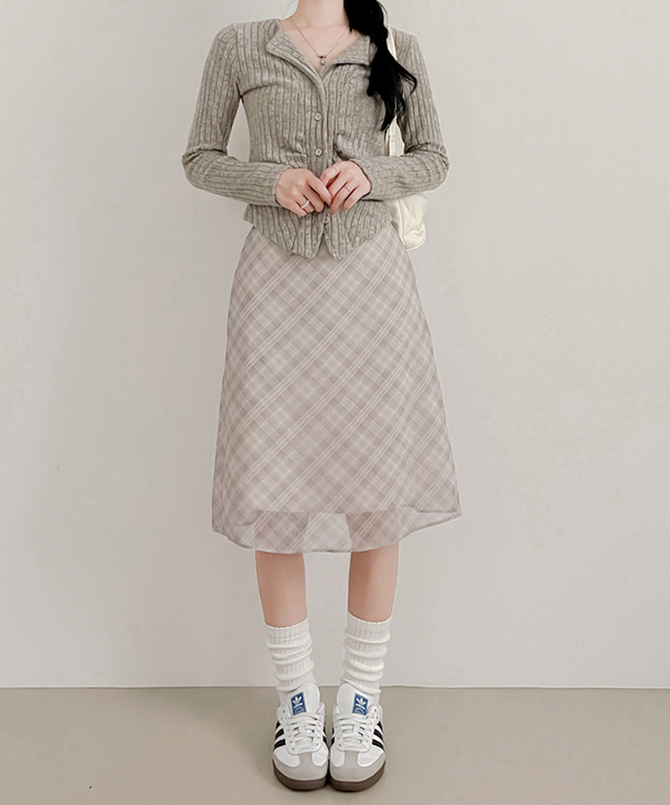 シャーリングカーディガン(5color) BEIGE