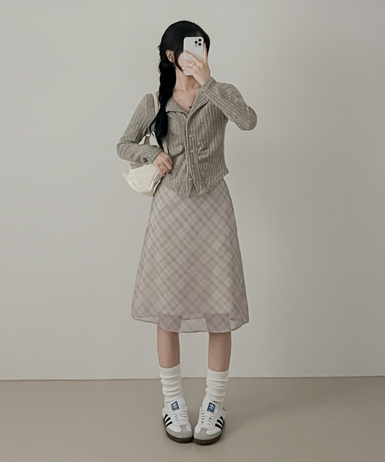 シャーリングカーディガン(5color) BEIGE